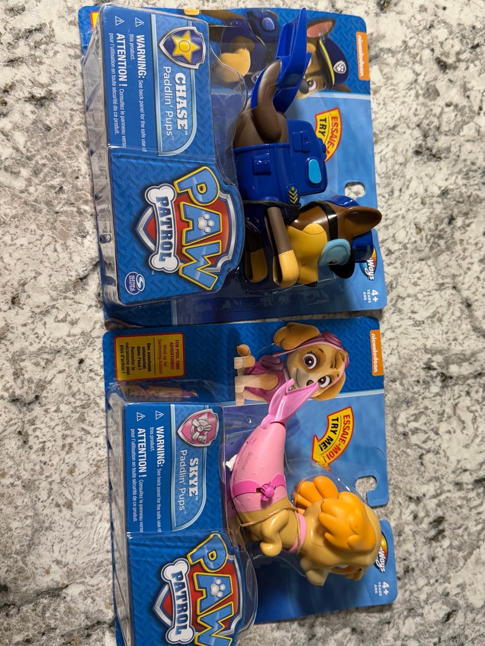 PAW Patrol Chase & Skye Paddlin' Pups Set - Blue and Pink